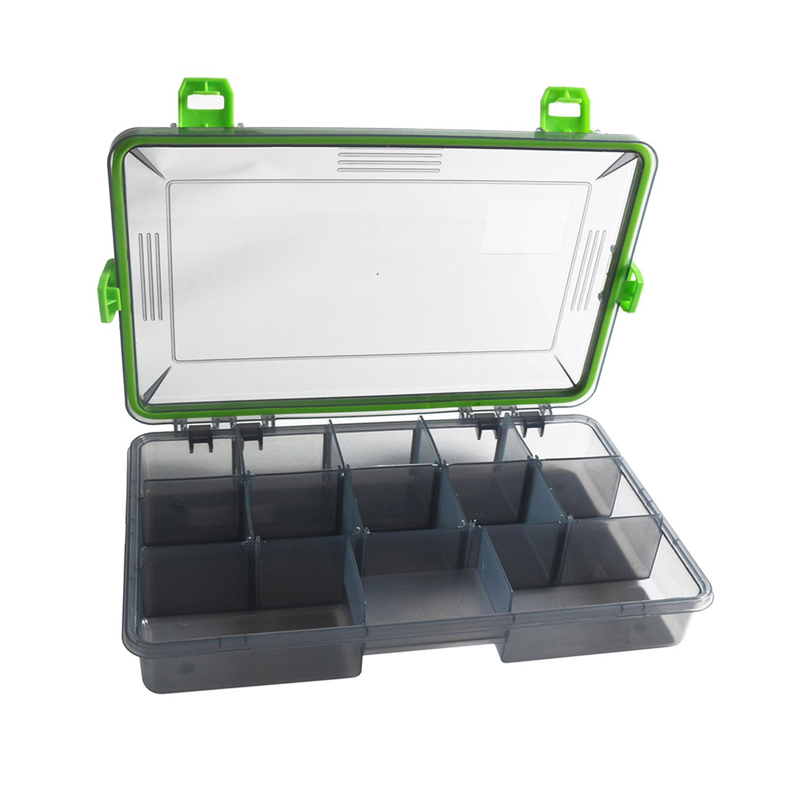 Fishing Tackle Box Tackle Storage Durable Multi Compartments Waterproof Lure Case Practical Lure Hooks Removable Inserts Container Organizer
