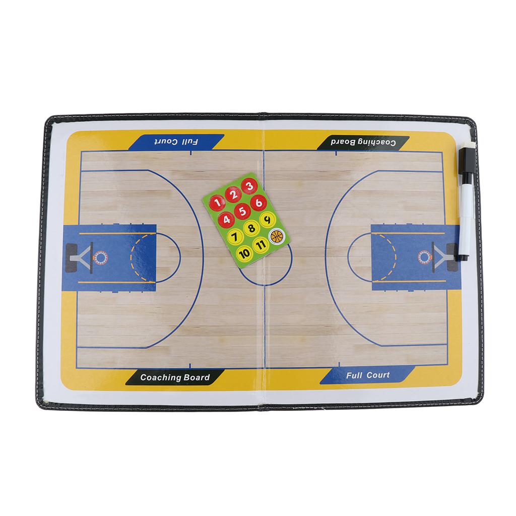 Basketball Coaching Board Strategy Teaching Clipboards Tactics Kit Foldable