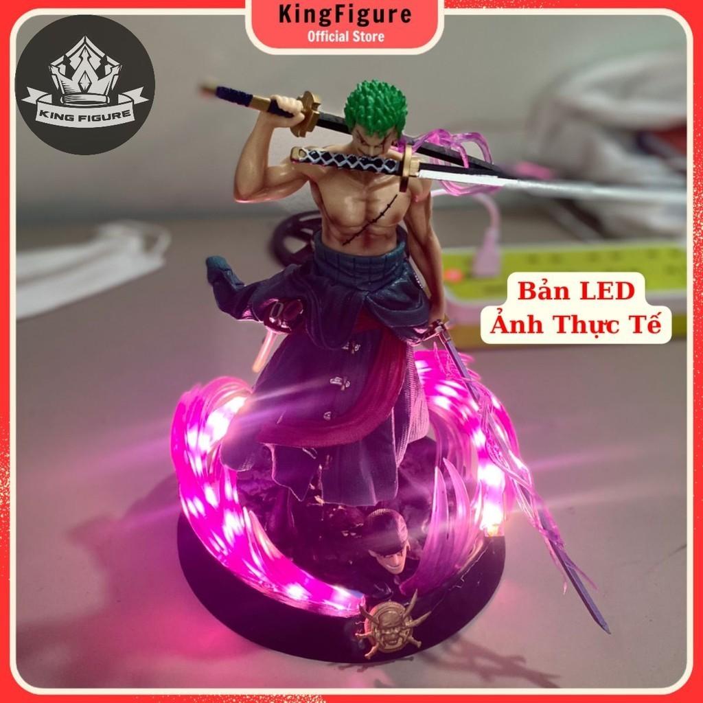 Mô Hình Zoro 2 Đầu 3 Kiếm Dáng Chiến Đấu 21cm Mô Hình One Piece Cao Cấp, Figure Mô Hình Anmie One Piece Luffy Vua Hải Tặ