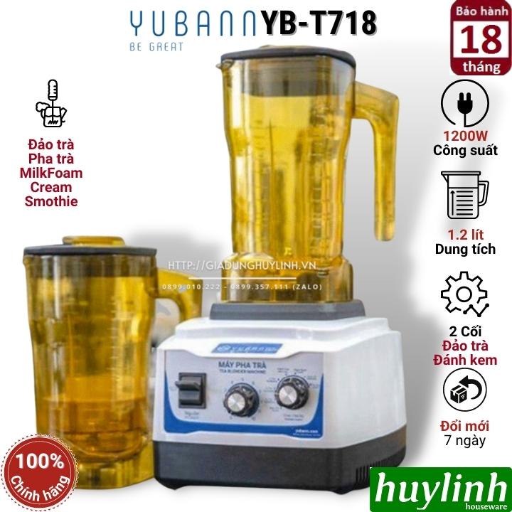 Máy đảo pha trà - ủ trà - tạo bọt Yubann YB-T718 - Hàng chính hãng BH