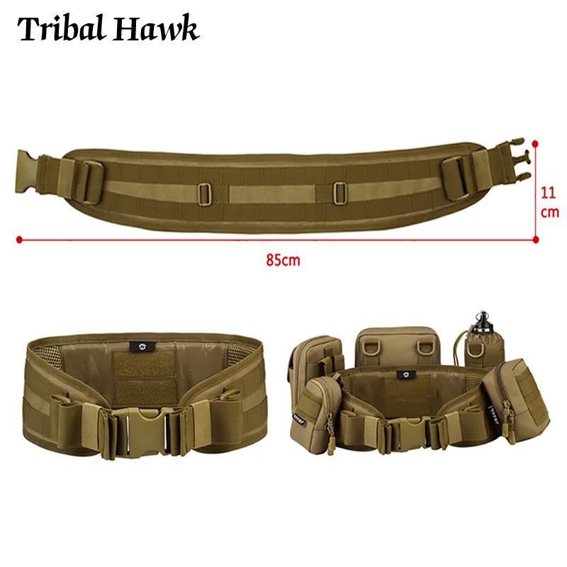 Chiến Thuật Quân Đội Dây Quân Airsoft Molle Mềm Lót Thắt Lưng Nam Săn Đa Sử Dụng Rộng Bụng Phụ Kiện Thiết Bị