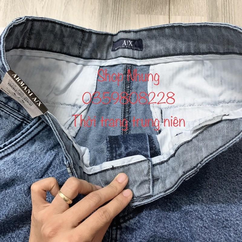Quần bò ngố nam trung niên trung tuổi loại dày dặn k co giãn hàng cao cấp