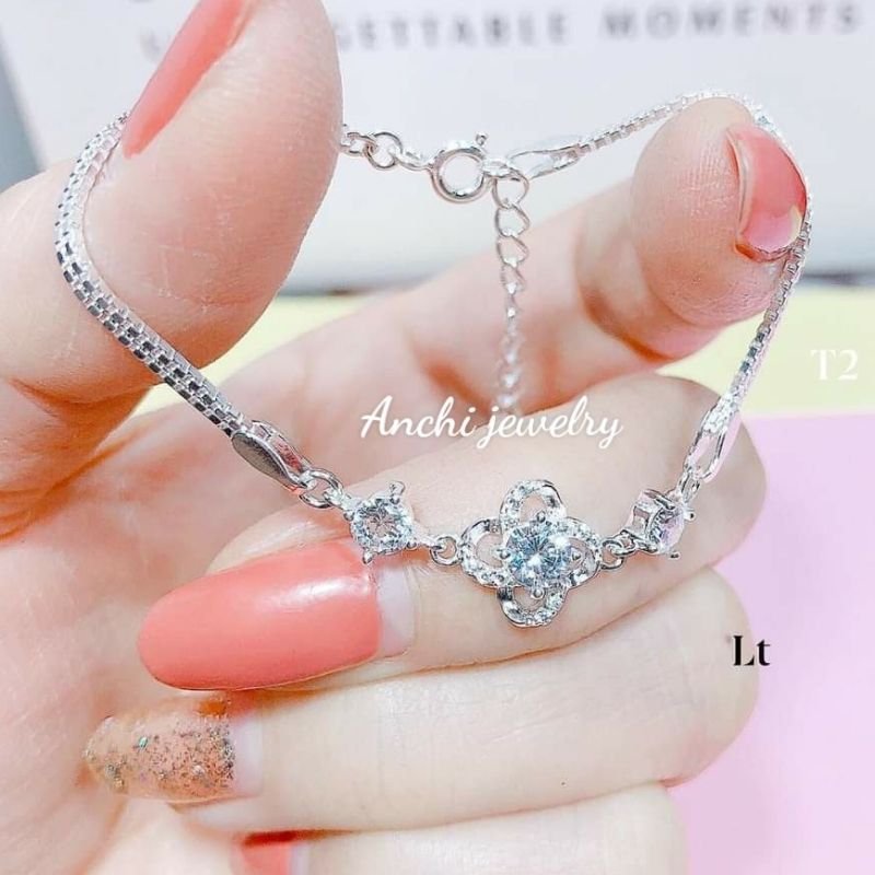 Lắc tay nữ bạc ta nhiều mẫu họa tiết sắc nét trẻ trung AC140