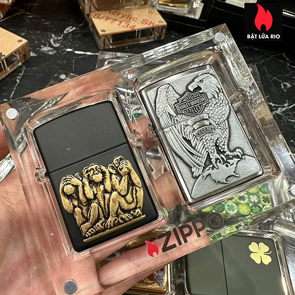 Khay Mica trưng bày và bảo quản Zippo 2 ô