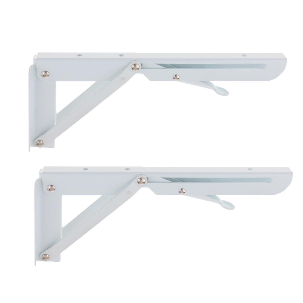 2Pcs Right Angle Bracket L Shape Shelf Support Joint Corner Brace 11inch
