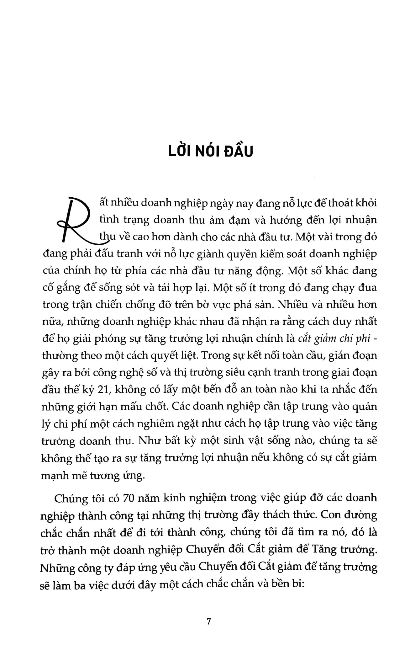 Cắt Giảm Để Tăng Trưởng - Cẩm Nang Chiến Lược Cắt Giảm Chi Phí, Tái Cấu Trúc và Đổi Mới Doanh Nghiệp - Bìa Cứng