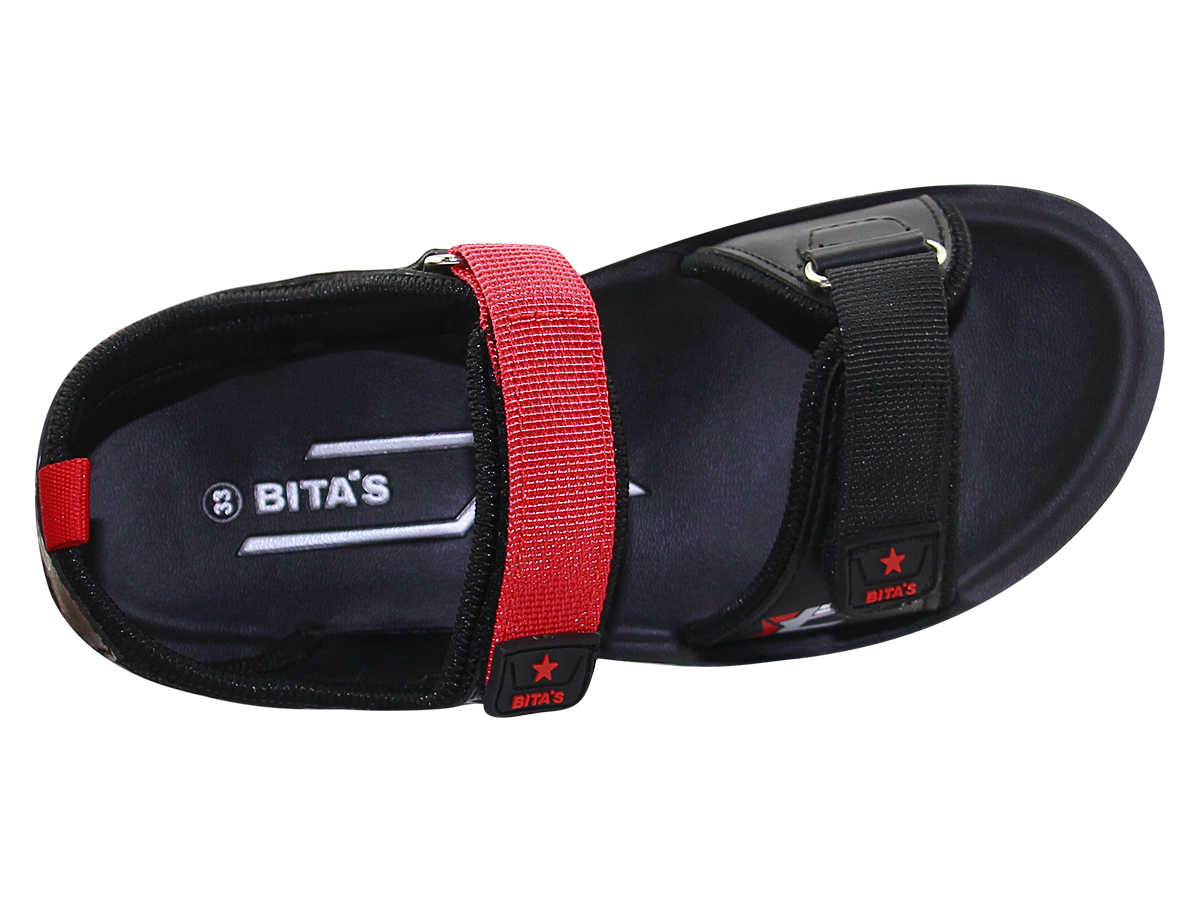 Sandal đế bằng Bita's SEN.64 (Đỏ + Xám + Xanh dương)