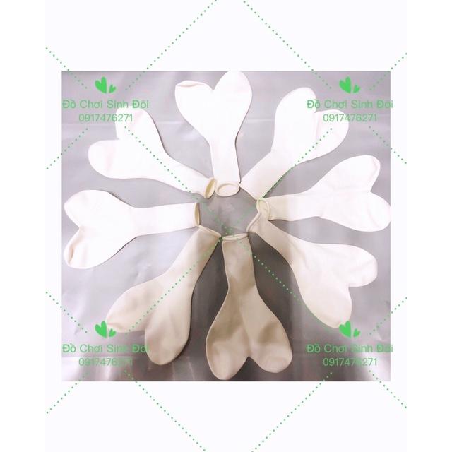 Bong bóng tim trắng và ống bom