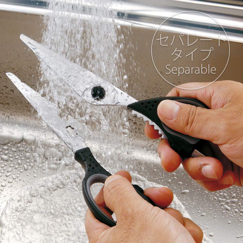 Kéo nhà bếp sản xuất Nhật Bản 6 chức năng cao cấp thép không gỉ, nhựa ABS