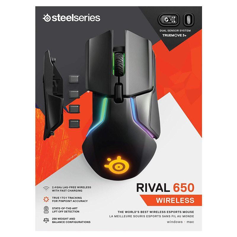 Chuột chơi game không dây Steelseries Rival 650 Wireless