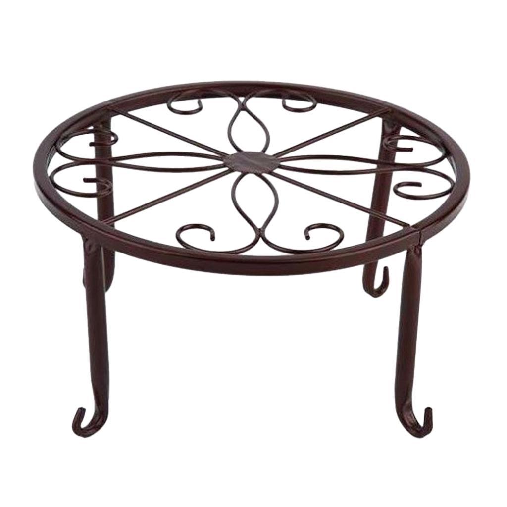 2xMetal Plant Stand Flower Pot Holder Iron Type Pot Vase Holder Shelf