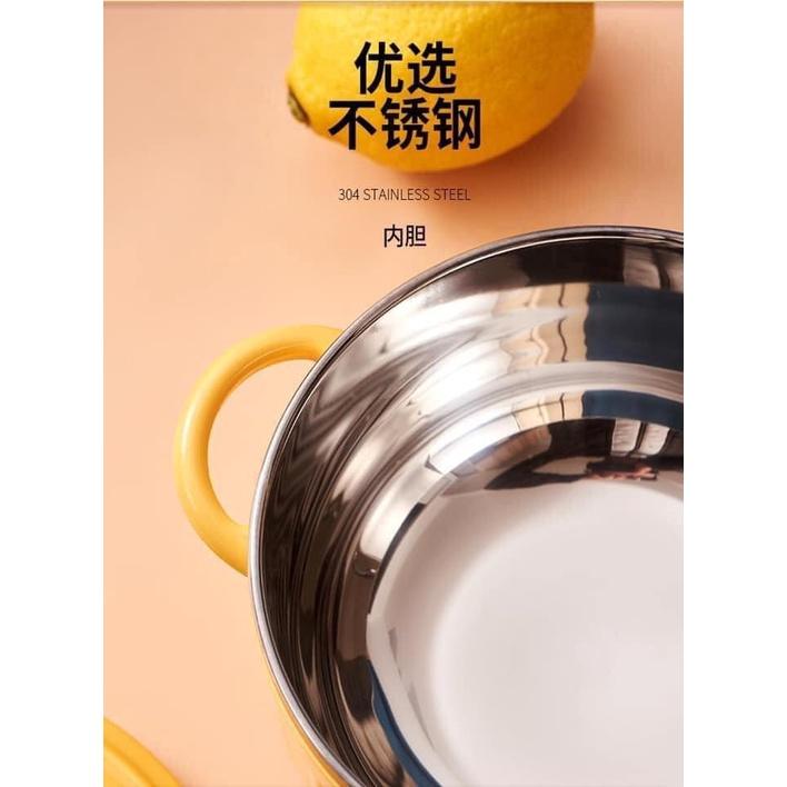 Bát úp mỳ lõi inox giữ nhiệt có quai cầm tô đựng thực phẩm an toàn