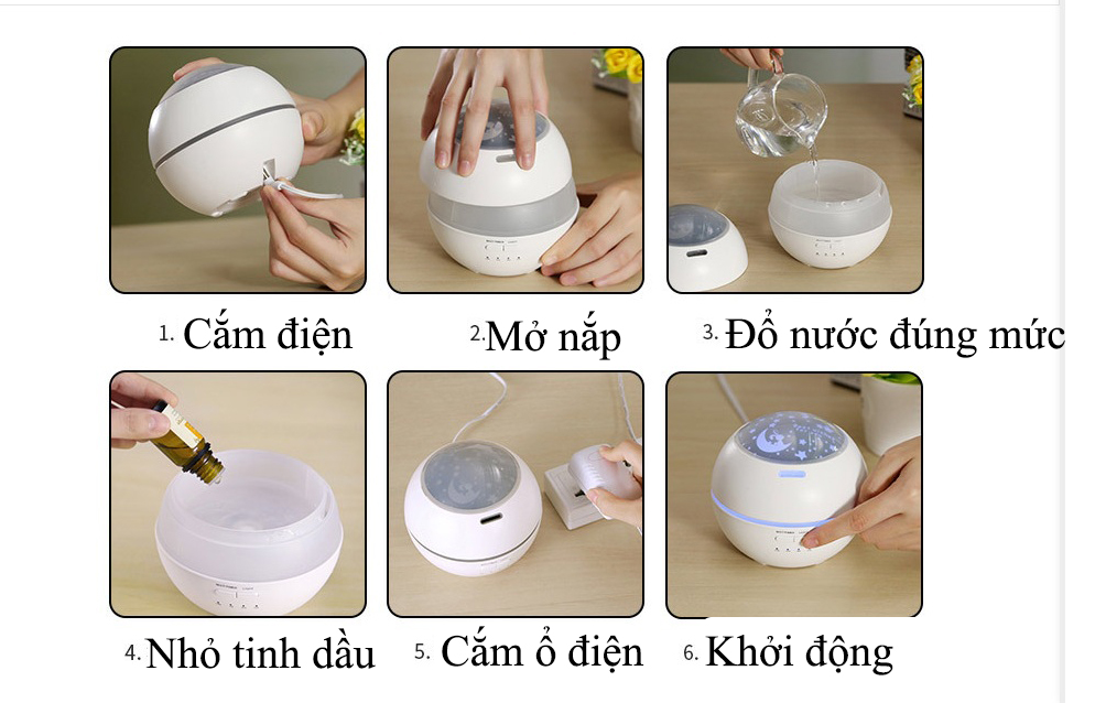 Máy khuếch tán tinh dầu sao vàng