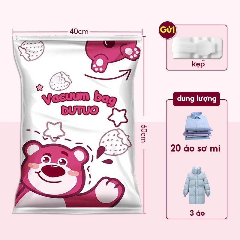 Túi hút chân không đựng quần áo túi nén Tiết kiệm 90% không gian tiết kiệm không gian chống ẩm và chống nấm mốc