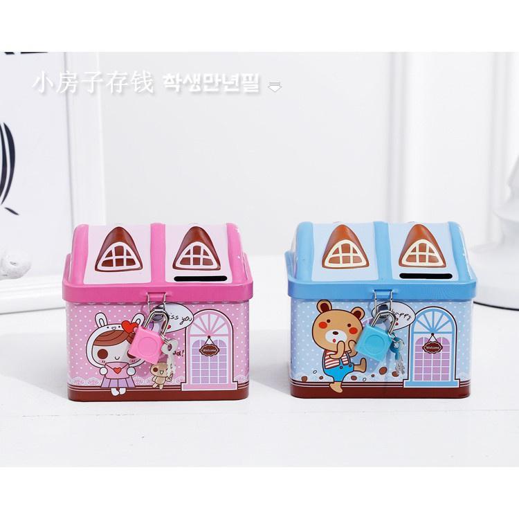 Két sắt mini tiết kiệm hình ngôi nhà