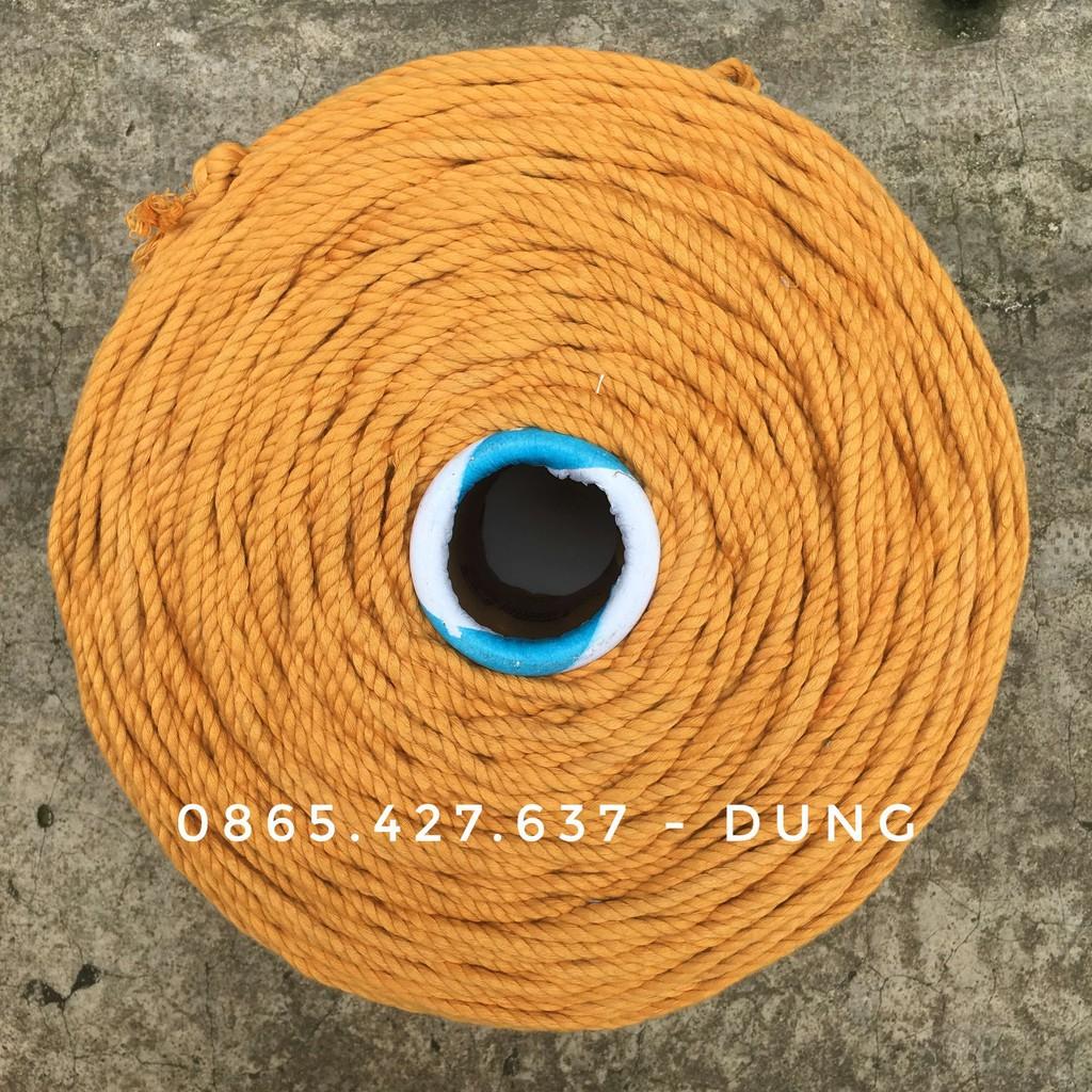 1kg dây thừng macrame màu vàng chùa MUSTARD 3mm, 5mm trang trí - Macrame &amp; Dreamcatcher