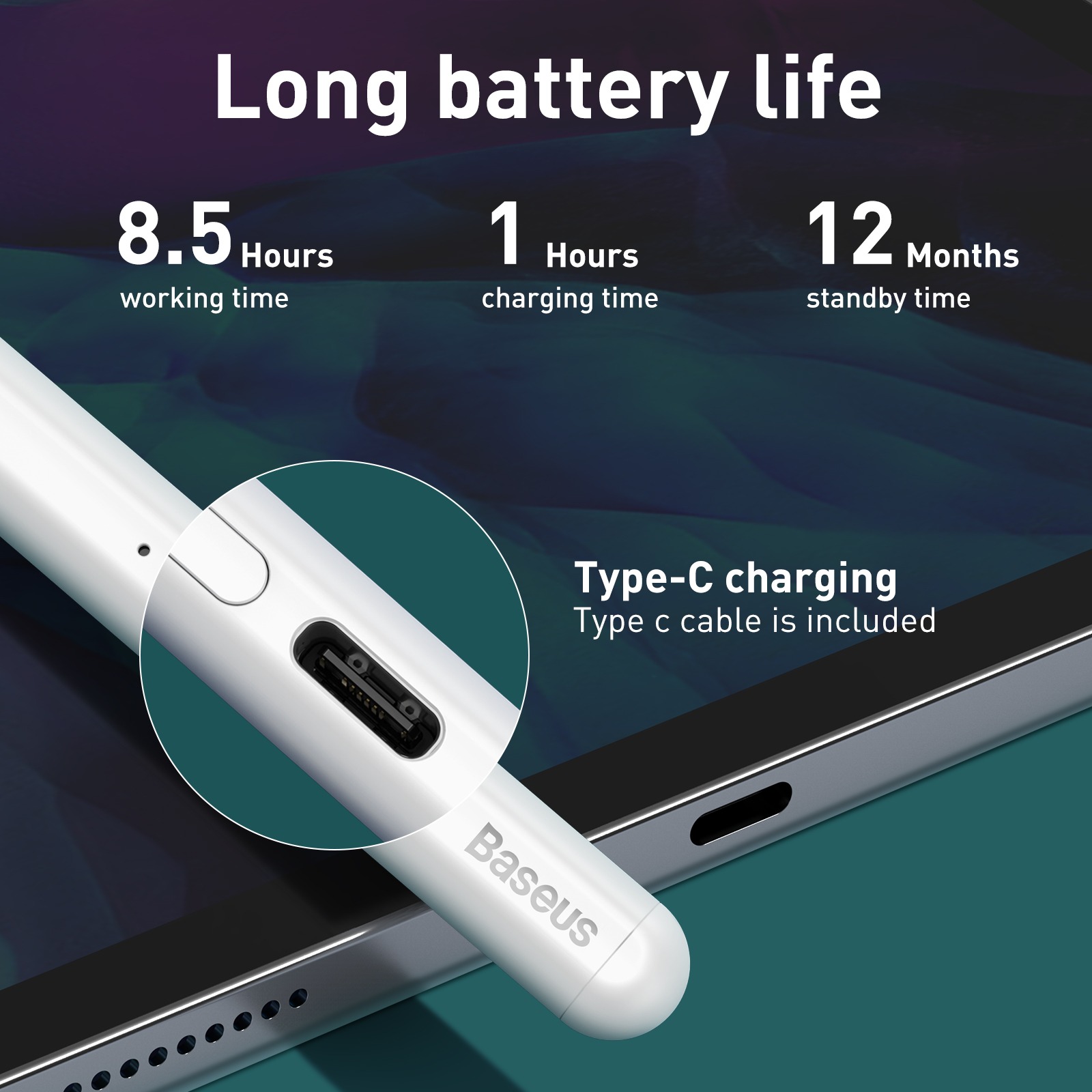 Bút cảm ứng Baseus Smooth Writing Capacitive Stylus dùng cho iPad Pro/ Smartphone/ Tablet Android - Hàng chính hãng