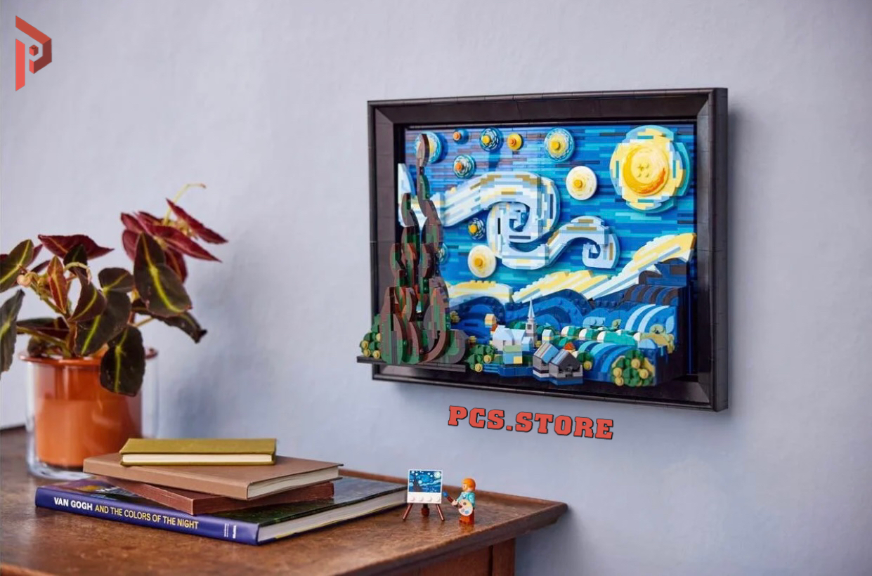 Đồ Chơi Lắp Ráp Mô Hình Tranh Van Goh Starry Night - PCS STORE