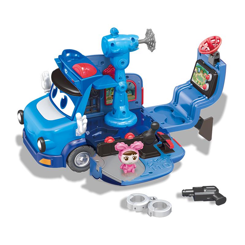 Đồ Chơi GOGOBUS Bộ Playset Xe Cảnh Sát Gogo Justin YS3023C