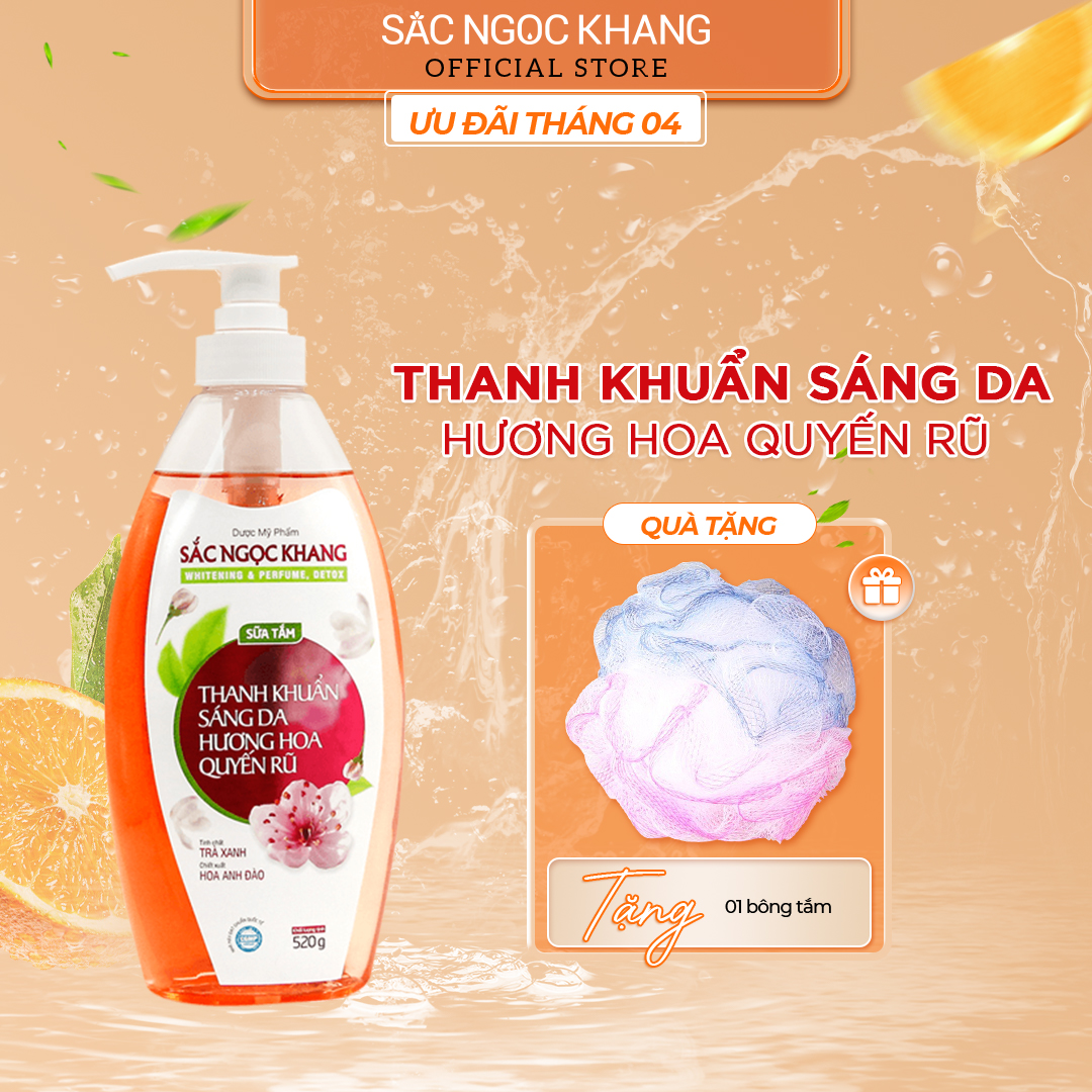 Sữa tắm Sắc Ngọc Khang Whitening &amp; Perfume, Detox 520g