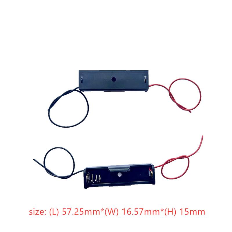 5 Hộp đựng pin nguồn AA Hộp lưu trữ Hộp đựng đa mục đích Tự làm Giá đỡ pin AA LR6 Hộp đựng có dây cáp Màu sắc: 3AA 10 CÁI