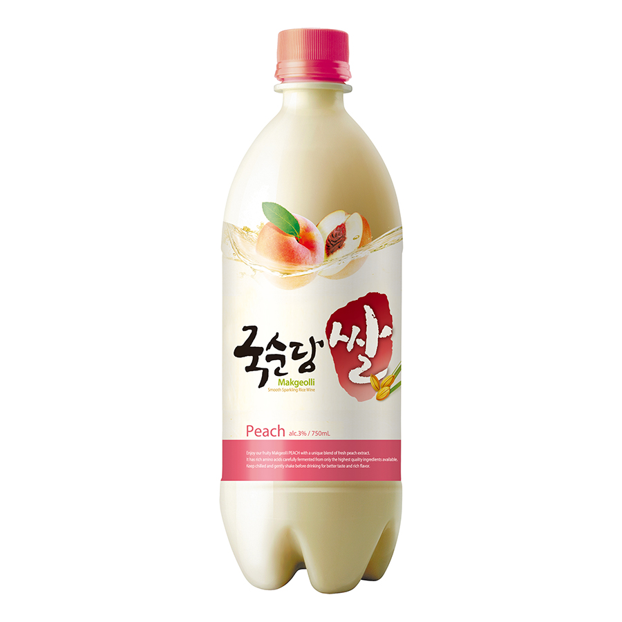 Nước Gạo Lên Men MAKGEOLLI Đào