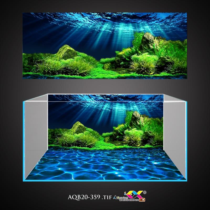 Tranh 3D Koifish, Tranh Dán Bể Cá,Thiên nhiên dưới biển , in tranh theo kích thước yêu cầu