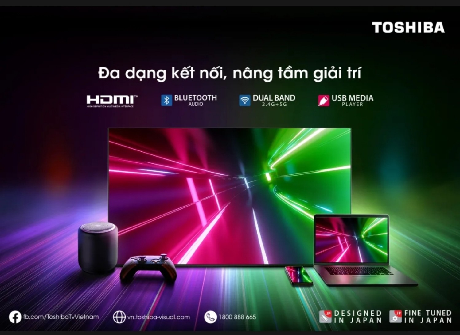 Smart TV TOSHIBA Google QLED Quantum Dot 4k UHD 55'' 55M550LP - Tìm kiếm bằng giọng nói rảnh tay - Bảo hành chính hãng 2 năm