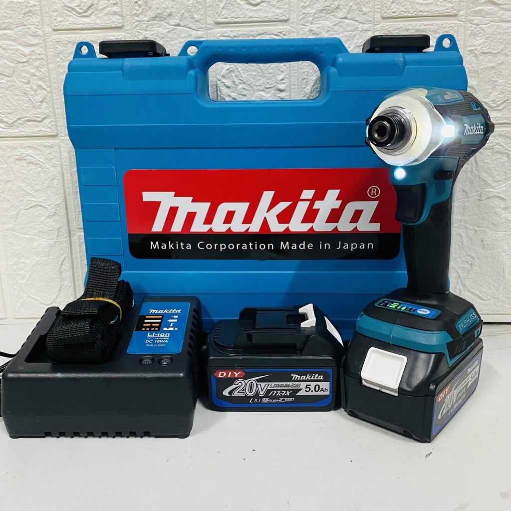 Máy bắn vít Makita không chổi than - máy chuyên vít MAKITA 2 pin khủng 10 cell - máy bắn vít chuyên nghiệp