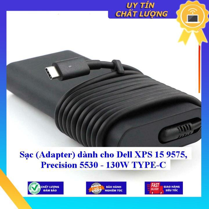 Sạc (Adapter) dùng cho Dell XPS 15 9575, Precision 5530 - 130W TYPE-C - Hàng Nhập Khẩu New Seal