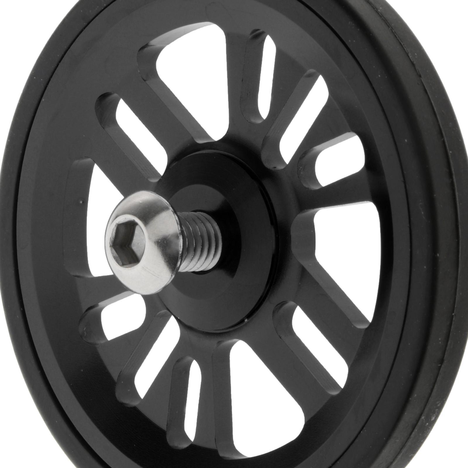 Folding Bike Easy Wheels 6cm for Brompton Foldable Bicycle Transporting Pushing Walking Components Parts