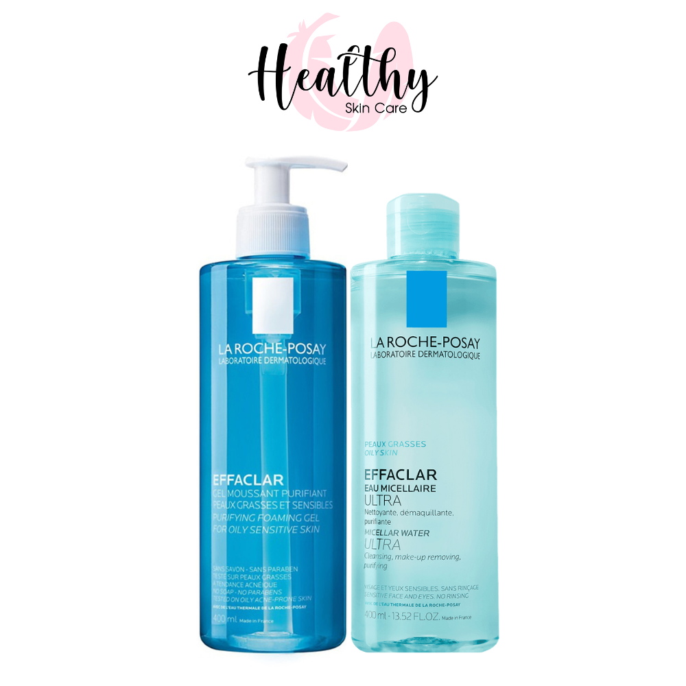 Bộ sản phẩm chăm sóc da sạch thoáng toàn diện La Roche-Posay Micellar Water 