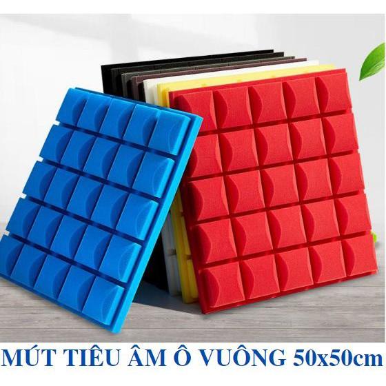 10 Tấm Mút Tiêu Âm Ô Vuông Size Lớn 50x50cm ( Đủ Màu )