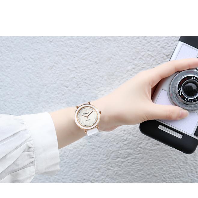 Đồng hồ thạch anh cho nữ Dây đeo bằng silicon