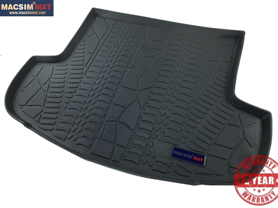 Thảm lót cốp Mitsubishi Outlander 2013-đến nay nhãn hiệu Macsim chất liệu TPV cao cấp màu đen
