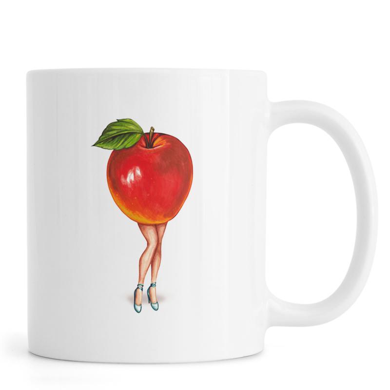 Ly Cốc Sứ Cao Cấp hình Fruit Girls Apple