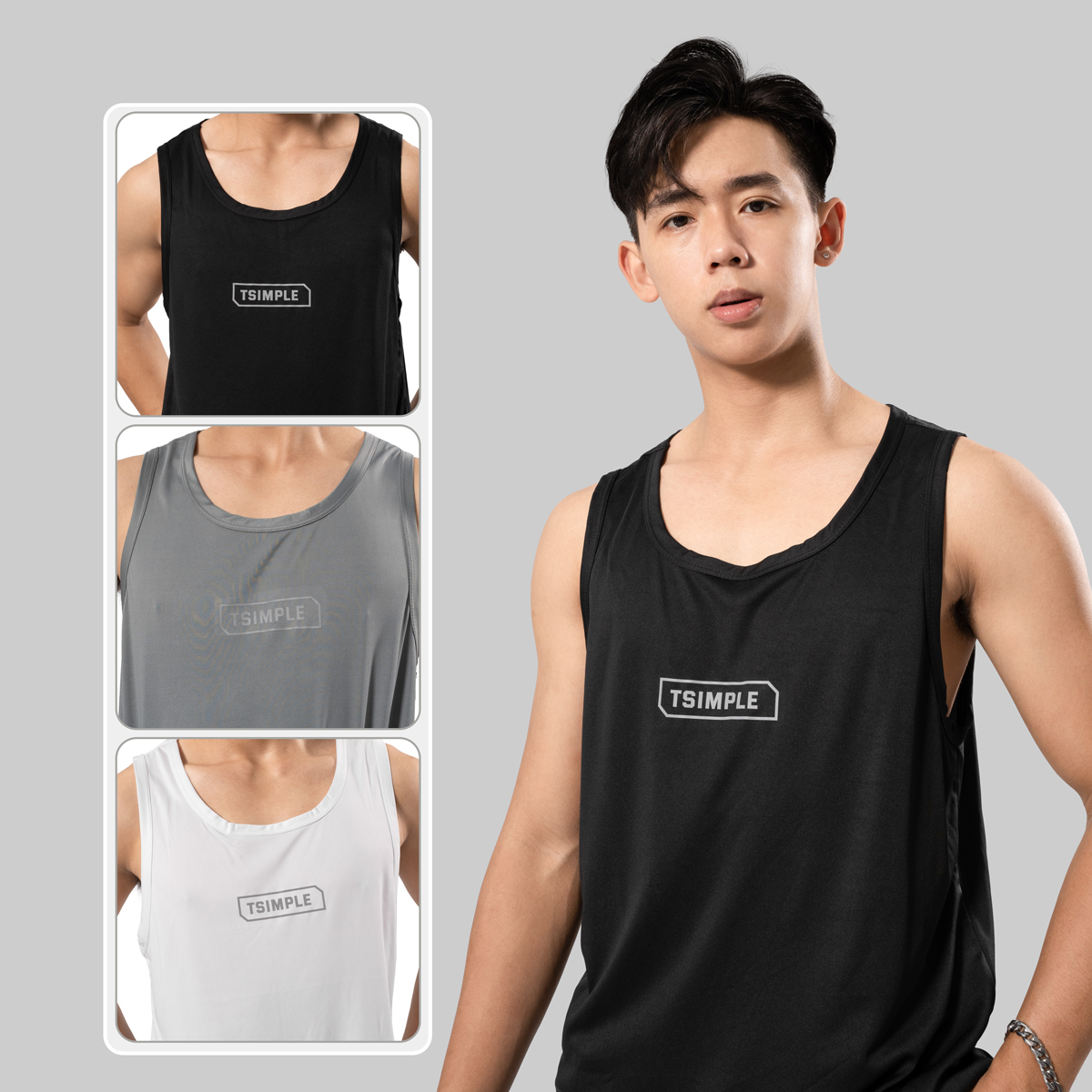 Áo Ba Lỗ Tank Top Thể Thao Nam TSIMPLE Ver.02 Nhiều màu