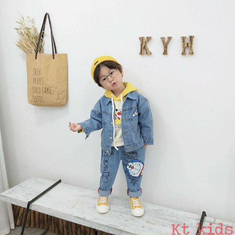 Quần Jean dài DOREMON cho bé trai, bé gái (10-38kg