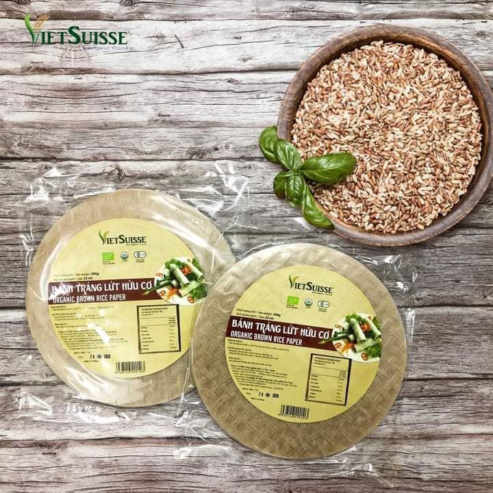 Bánh tráng hữu cơ bánh đa VietSuisse 200g