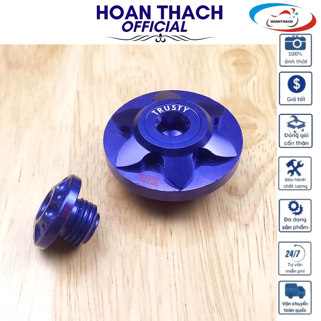 Ốc Mâm Lửa Honda (Màu Xanh) Hàng thường dùng cho nhiều dòng xe HOANTHACH SP001163