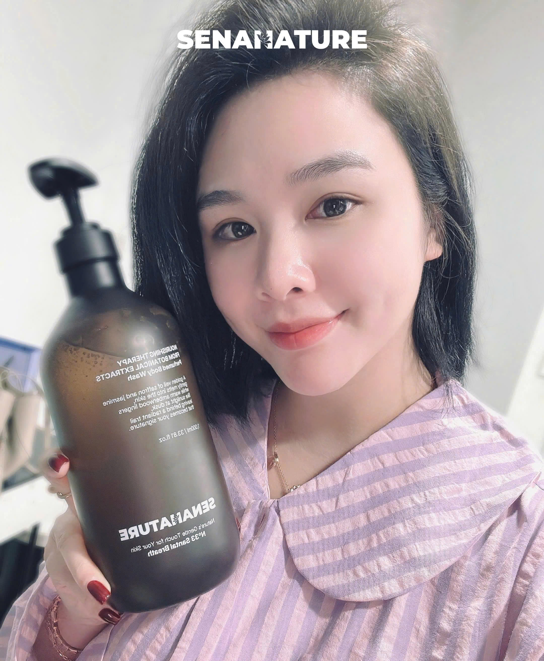 (Tặng 3 nạ) Sữa tắm nước hoa SENANATURE NOURISHING THERAPY FROM BOTANICAL EXTRACTS Perfumed Body Wash 1000ml