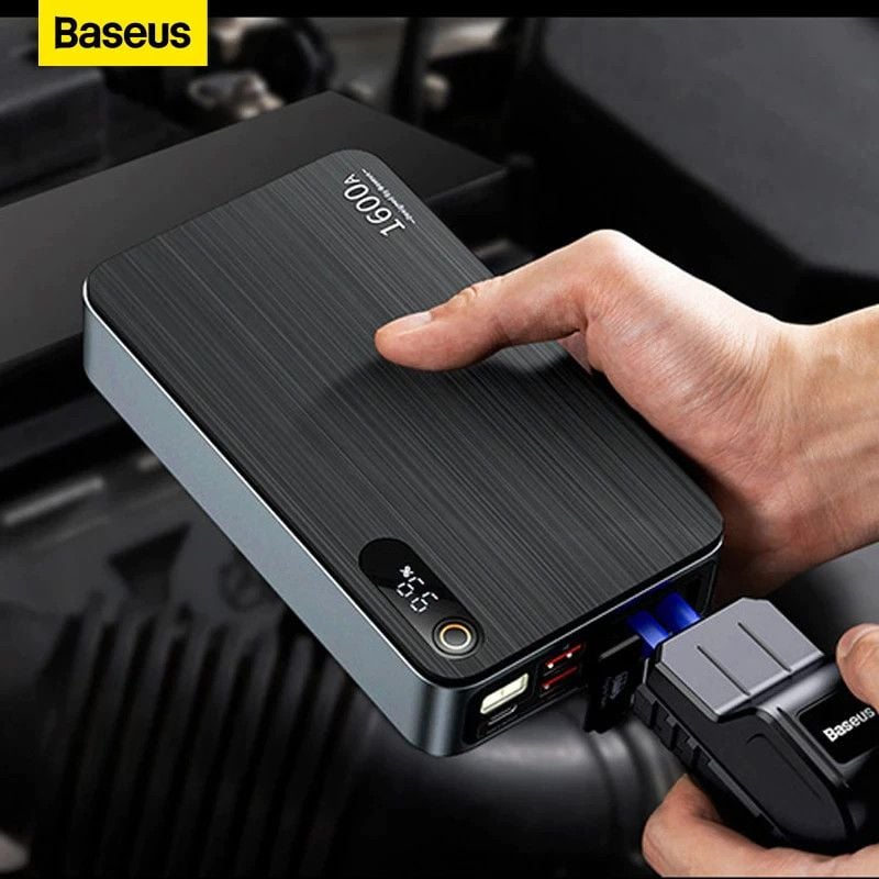 Bộ Kích Bình Cho Ô TÔ Baseus Super Energy Pro Car Jump Starter 1600A 16000mAh PD 65W 12V For 1.5L-8.0L Auto Car - Hàng chính hãng