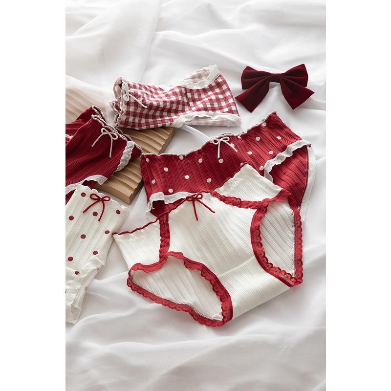 Quần Lót Nữ Cotton Caro- Chấm Bi Thời Trang Ngang Eo . Hàng Loại Đẹp.