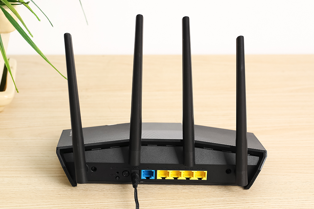 Bộ Phát Sóng Wifi Router Chuẩn Wifi 6 Băng Tần Kép Asus AX55 Đen - Hàng chính hãng