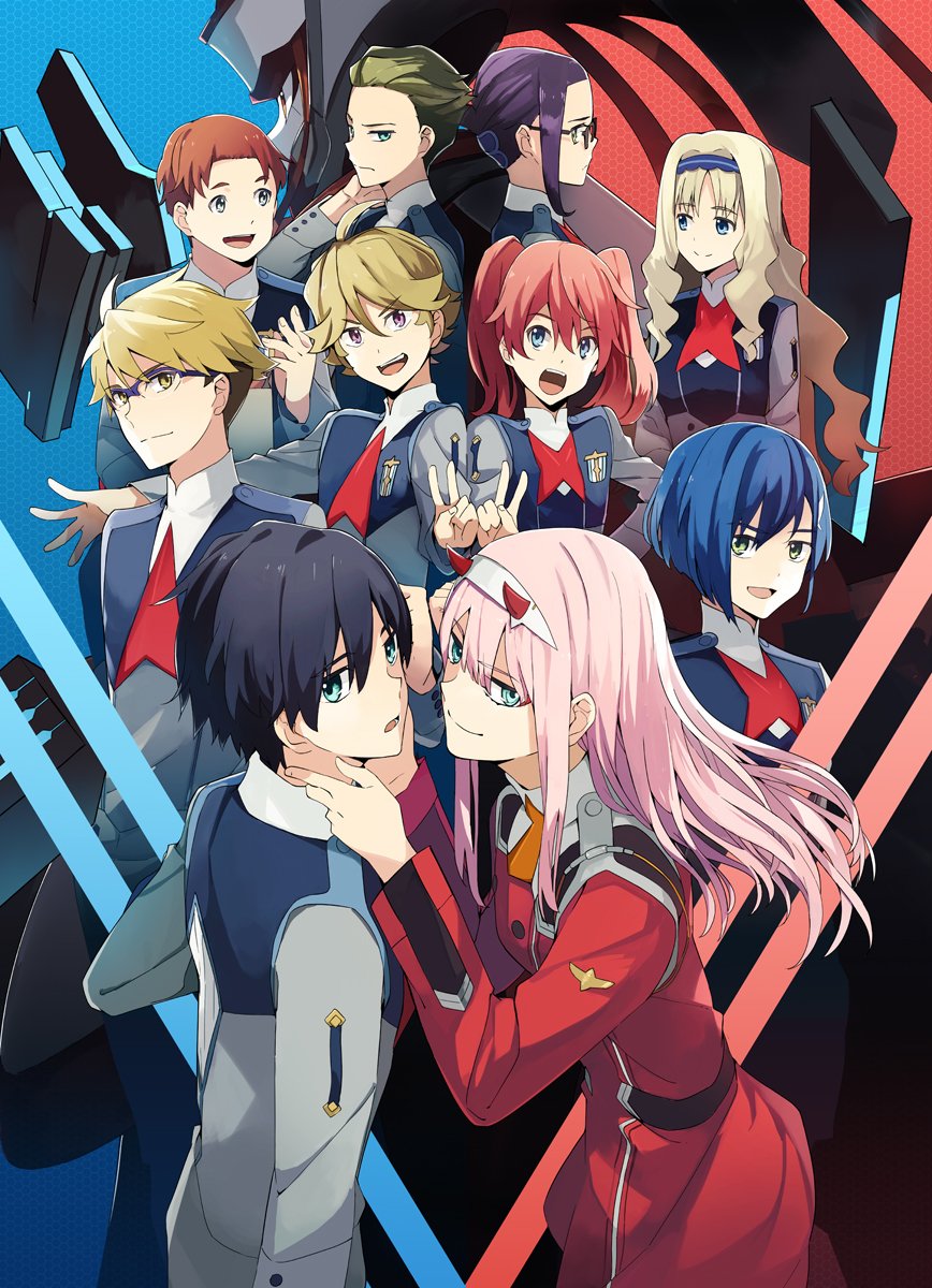 Tranh Poster SET 5 tấm darling in franxx ANIME MANGA 21cmx30cm ảnh khác nhau giao ngẫu nhiên