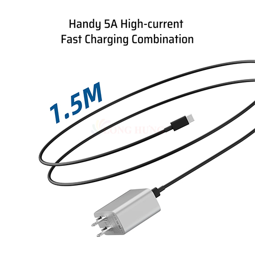 Cốc sạc Cuktech GaN 1Type-C 65W PD3.0 AD651N - Hàng chính hãng