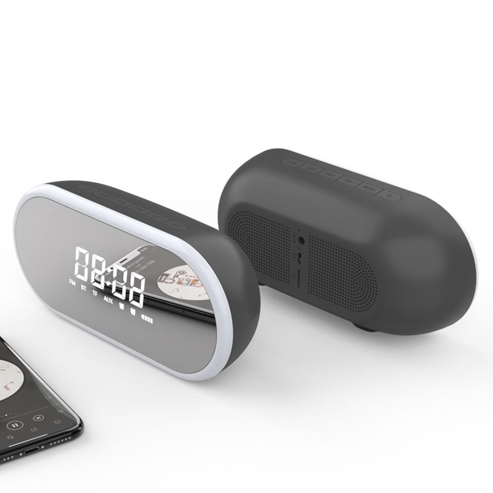 Đồng hồ báo thức kỹ thuật số BT2280 Loa Bluetooth không dây với Màn hình LED số lớn Độ sáng mờ