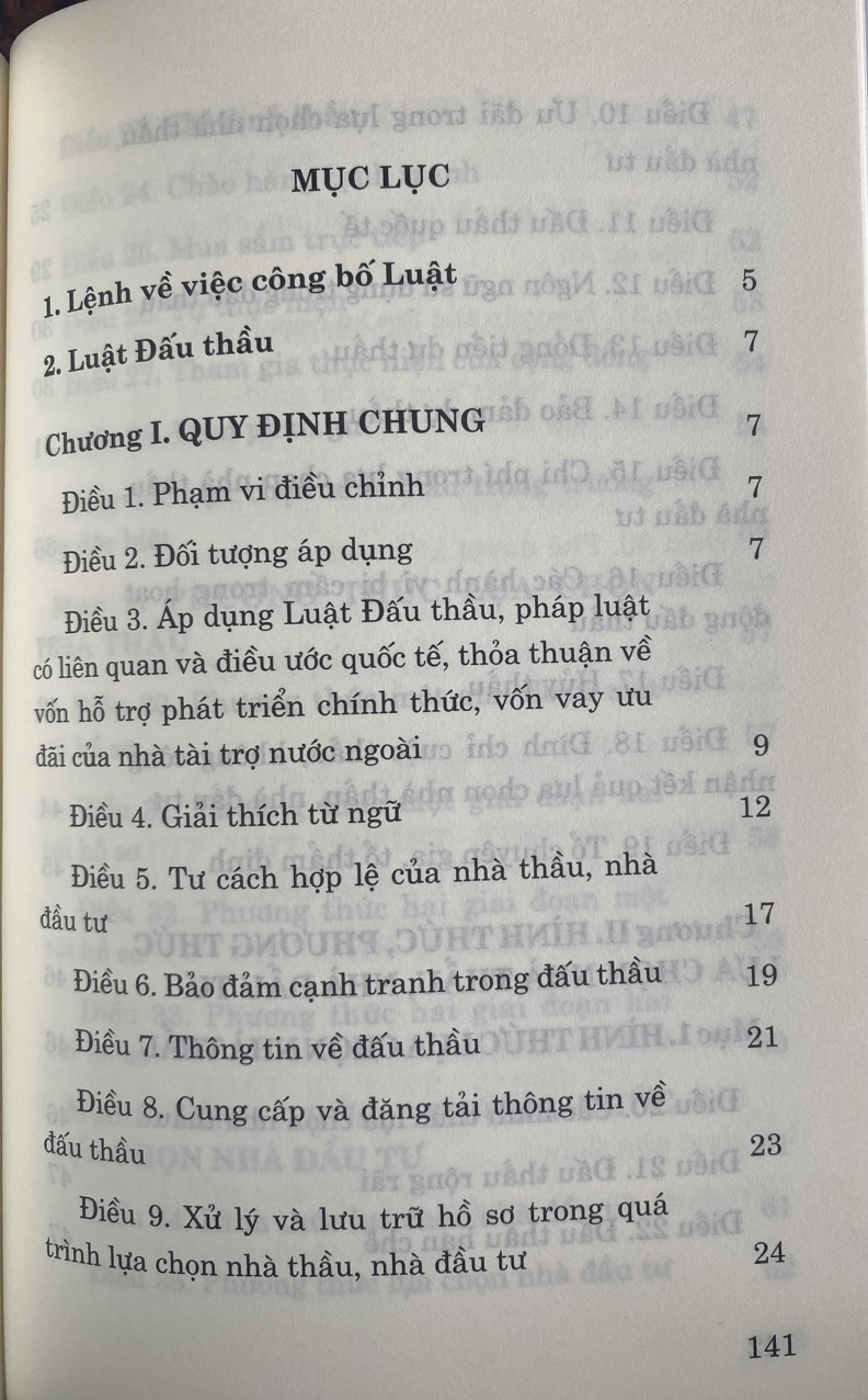 Luật Đấu Thầu 
