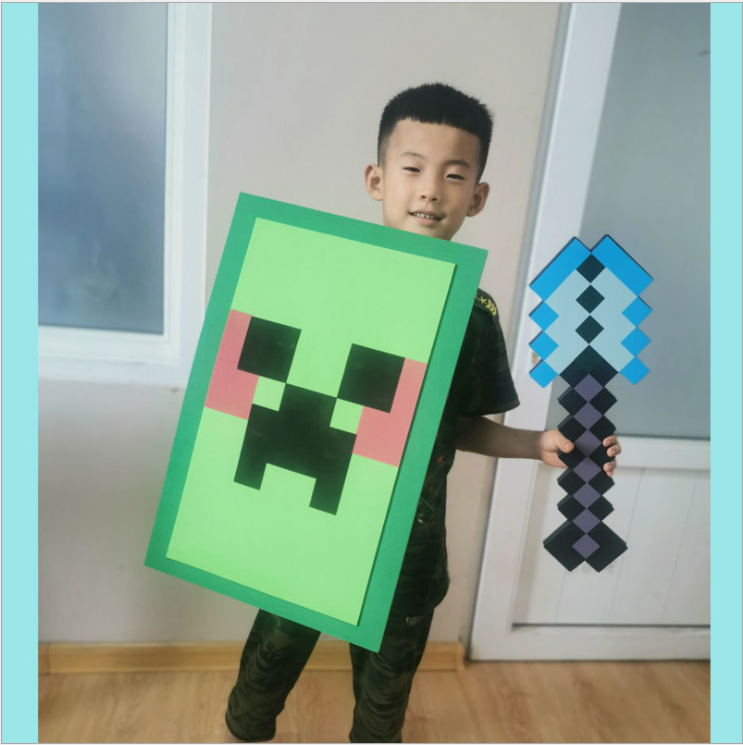 Khiên Minecraft hình creeper chính hãng