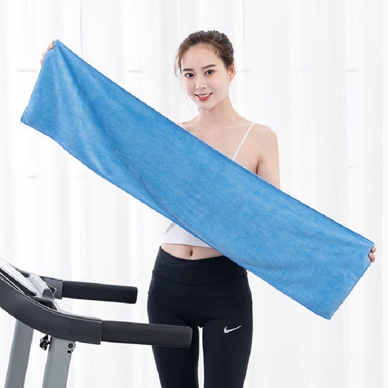 Khăn lau mồ hôi tập Yoga , kích thước 110cm x 25cm khăn thêu vải cotton cao cấp pha nhung mềm mại thấm hút mồ hôi, sử dụng trong các ngoại khoá ngoài trời , gym , thể thao , yoga 